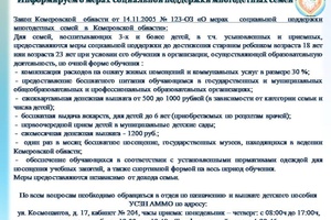 Информируем о мерах социальной поддержки многодетных семей