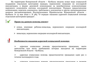 Компенсация за приобретенные комплектующие для кохлеарного импланта